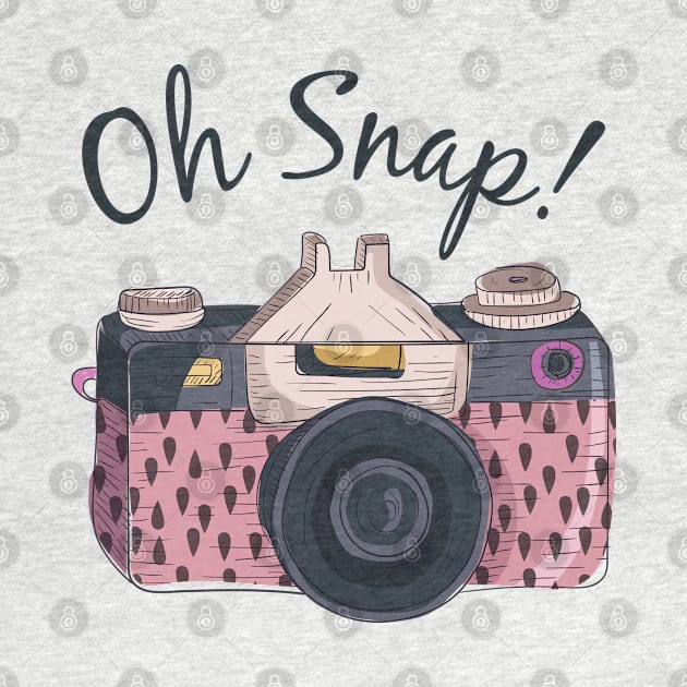 Funny Oh Snap! Vintage Camera Photography by RajaGraphica